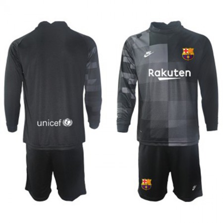 Fußballtrikots FC Barcelona Torwart Kinder 2021-2022 Langarm Auswärts-trikot kaufen